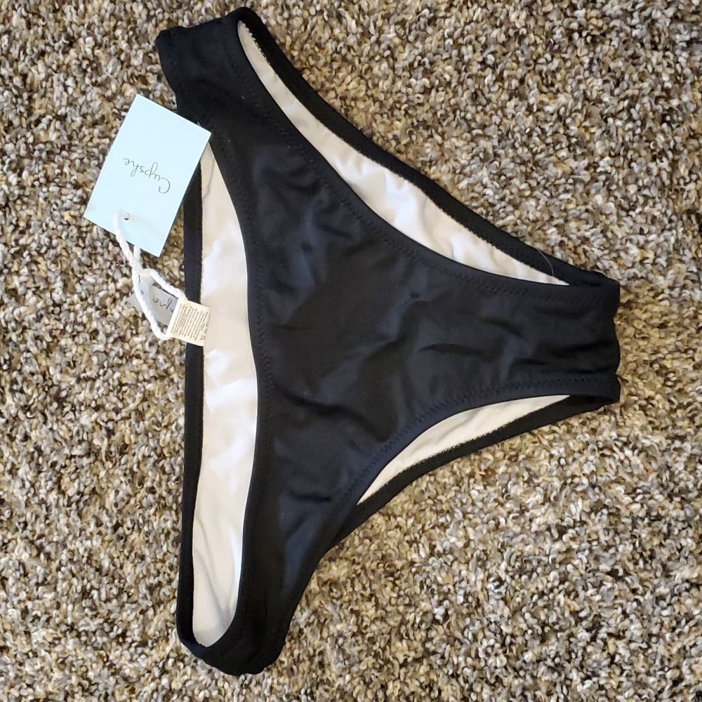NWT Cupshe black bathing suit bottoms